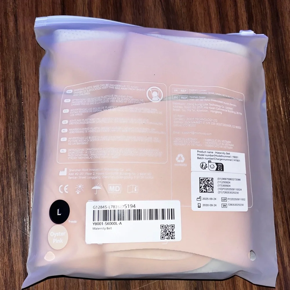 MomCozy Pregnancy Belly Band Pink L - Picture 11 of 12